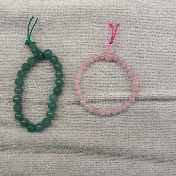 5 Semi Precious Gem Stone Beaded Bracelets - Picture 2 of 3